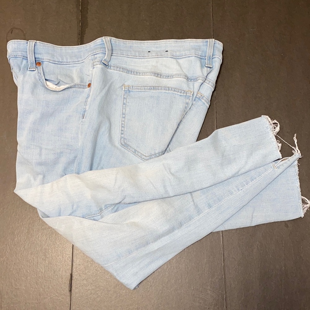 Gap Denim Size 32 Regular Washout Cropped Ankle Legging